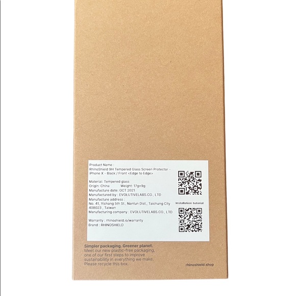 Rhinoshield 9H tempered glass screen protector - Picture 2 of 3